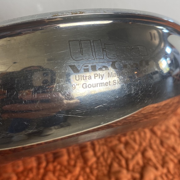 Ultra Vita Craft Ultra Ply Magnetic Steel 9” Gourmet Skillet/USA - Picture 2 of 4
